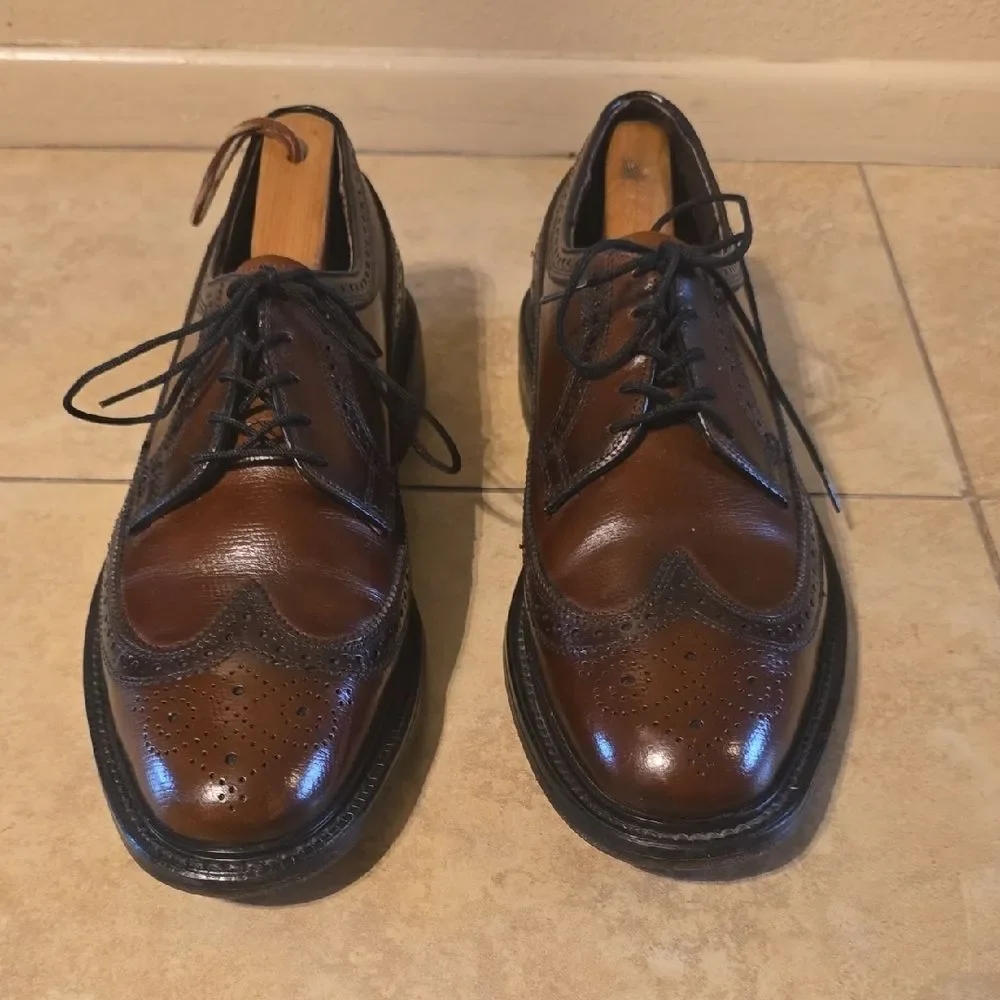 Stafford Classic Brown Leather Derbys
